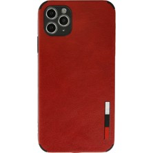Uray Store Apple iPhone 11 Pro Kılıf Loop Deri Silikon - Kırmızı