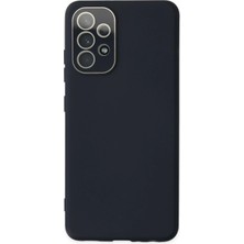 Uray Store Samsung Galaxy A33 5g Kılıf Lansman Glass Kapak - Lacivert