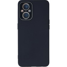Uray Store Oppo Reno 7 Lite Kılıf Lansman Glass Kapak - Lacivert