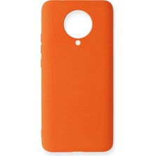 Uray Store Xiaomi Redmi K30 Pro Kılıf Nano Içi Kadife Silikon - Turuncu