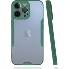 Uray Store Apple iPhone 14 Pro Max Kılıf Platin Silikon - Yeşil