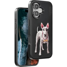 Uray Store Venco Apple iPhone 16 Perma Desenli Kapak - Siyah