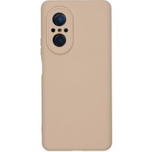 Uray Store Huawei Nova 9 Se Kılıf Nano Içi Kadife Silikon - Pudra