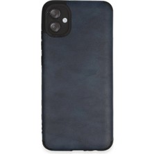Uray Store Samsung Galaxy A04E Kılıf Loop Deri Silikon - Lacivert