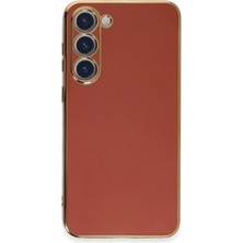 Uray Store Samsung Galaxy S23 Kılıf Volet Silikon - Kırmızı