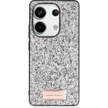 Uray Store Onegif Xiaomi Redmi Note 13 Pro 4g Bright Simli Kapak - Gümüş