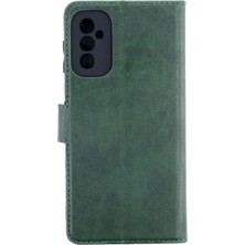 Uray Store Samsung Galaxy M52 5g Kılıf Trend S Plus Kapaklı Kılıf - Yeşil