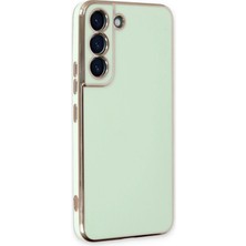Uray Store Samsung Galaxy S22 Plus Kılıf Volet Silikon - Açık Yeşil
