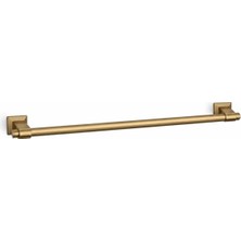 System Banyo Aksesuarları Bowlıne Duvare Monte Uzun Havluluk Altın Saten 45 cm