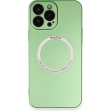 Uray Store Apple iPhone 13 Pro Kılıf Jack Magneticsafe Lens Silikon - Yeşil