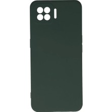 Newface Oppo A73 Kılıf Nano Içi Kadife Silikon - Koyu Yeşil