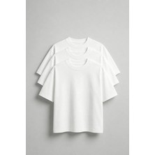 Noctilupus Official 3’lü Oversize Basic Unisex T-Shirt %100 Pamuk