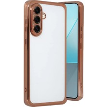 TeknoKapsül Newface Samsung Galaxy A17 5g Razer Lensli Silikon - Çöl Titanyum