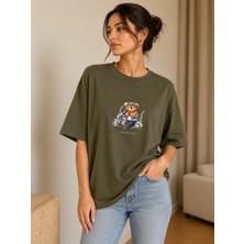 Oversize Tişört Baskılı Custom Club