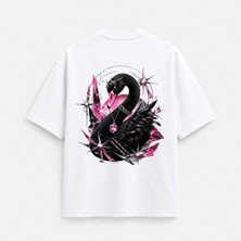 Noctilupus Official Noctilupus Crystal Swan Oversize Unisex Baskılı T Shirt