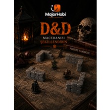 Major Hobi Dnd Dungeon Terrain Taş Duvar Seti  Modüler Masa Oyunu Harita Aksesuarı