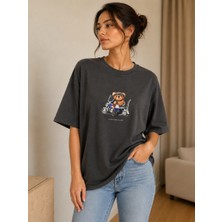 Oversize Tişört Baskılı Custom Club