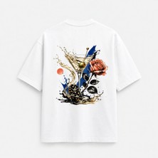 Noctilupus Official Noctilupus Roulette Bloom Oversize Unisex Baskılı T Shirt