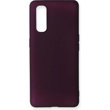 TeknoKapsül Newface Oppo Find X2 Kılıf First Silikon - Mürdüm