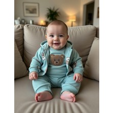 Beyzco Kids Bebek Ayıcık Baskılı 3 Lü Takım