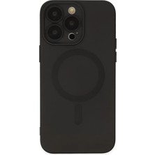 TeknoKapsül Newface Apple iPhone 13 Pro Kılıf Moshi Lens Magneticsafe Silikon - Siyah