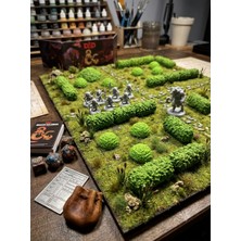 Major Hobi Dnd Terrain Çalı Seti  Masa Oyunu Maket Dekor Scenery Aksesuarı 10 Parça