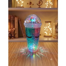 Decostyle Işıklı Unicorn Tasarımlı Rgb LED Pipetli Bardak – Renk Değiştiren Sihirli Kupa