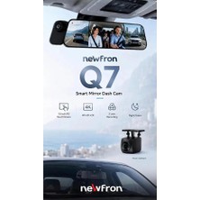 Mehter Nf-Q7 3kameralı 4K Araç Içi Ayna Dvr Kayıt Sistemi 512GB Destekli Ultra Hd Dokunmatik Ekran Geri Görüş