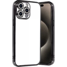 TeknoKapsül Newface Apple iPhone 15 Pro Max Razer Lensli Silikon - Siyah