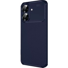 TeknoKapsül Newface Realme Note 60 Kılıf Auto Focus Karbon Kapak - Lacivert