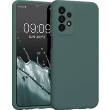 TeknoKapsül Newface Samsung Galaxy A23 4g Kılıf First Silikon - Koyu Yeşil