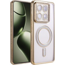 Drop Tedarik Xiaomi Mi 14T Pro Joke Simli Magneticsafe Kılıf - Gold