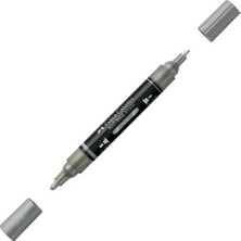 Faber Castell Multimark Akrilik Markör  Kalem Silver