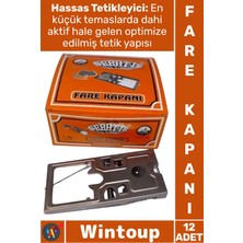 Wintoup #kapan Paslanmaz Çelik Dayanıklı Güçlü Mekanizma Hassas Yakalama Yaylı Metal Fare Kapanı 12 Adet