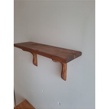 Empressco Şık Ahşap Duvar Rafı, Ceviz Renkli, 70X20 Cm, Modern Dekorasyon Ürünü