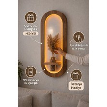 Empressco LED Işıklı Oval Renkli Raf, Modern ve Şık Dekoratif Ürün