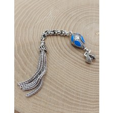 Yaşam Tohumu Gümüş Kaplama Alpaka Tesbih Püskülü (62414)