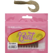 Han Fishing Hanfish Gurt 45 4.5cm Lrf Silikon Yem 10 Adet AGT108 Bloodworm