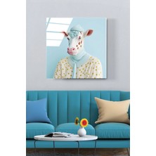 Missy Mind Dekoratif Leopar Dekoratif Cam Tablo