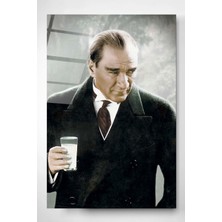 Missy Mind Dekoratif Atatürk Dekoratif Cam Tablo