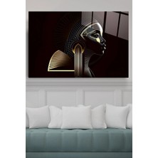 Missy Mind Dekoratif Afrikalı Kadın Dekoratif Cam Tablo
