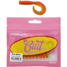 Han Fishing Hanfish Gurt 45 4.5cm Lrf Silikon Yem 10 Adet AGT111 Uv Tiger