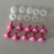 Nildamigurumi Amigurumi Vidalı Burun 15MM Pembe 10 Adet