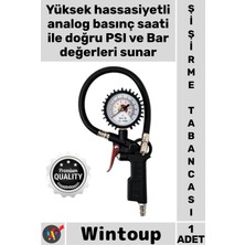 Wintoup #kompresör Profesyonel Kompresör Uyumlu Hassas Ölçüm Basınç Gösterge Saatli Lastik Şişirme Tabancası