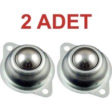 Rodevino 2 Adet Metal Sarhoş Teker Delikli Robot Tekerleği Bilyeli Ball Caster
