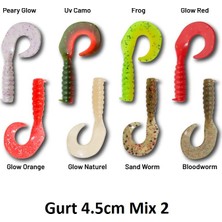 Han Fishing Hanfish Gurt 45 4.5cm Lrf Silikon Yem 10 Adet Mix 2