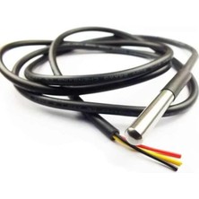 Rodevino DS18B20 Su Geçirmez Kablolu Dijital Sıcaklık Sensörü Arduino 1-Wire Prob