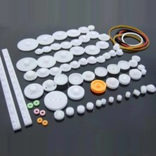 Rodevino 75 Parça Plastik Dişli Seti Robotik Motor Mekanik Proje Dişli Takımı