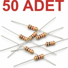 Rodevino 50 Adet 1 Kω Direnç 1k 1/4W Resistor Elektronik Devre Direnci
