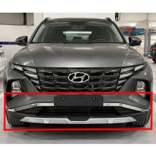 TMZ Garage 2021-2023 Hyundai Tucson Ön Tampon Koruma Difüzör Ithal | Premium Ön Tampon Eki | Sportif Tasarım